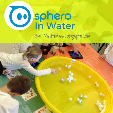 Mini Matisse: Sphero in Water Sphero Activities, Coding Resources, Makerspace Elementary, Indoor Recess Activities, Physical Science Lessons, Stem Robotics, Science Concepts, Coding Class, Stem Lab