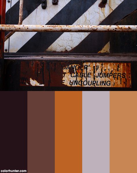 Danger+Cable+Jumpers+Uncoupling!+Color+Scheme Danger Color Palette, Dystopian Color Palette, Art Fundamentals, Color Schemes Colour Palettes, Postcard Art, Midsummer Nights Dream, Industrial Revolution, Colour Palettes, Post Apocalyptic