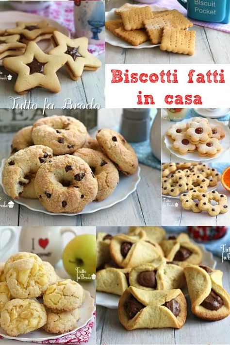 BISCOTTI FATTI IN CASA "BUONI E FACILI DA FARE" Una raccolta di biscotti buonissimi e facili da fare, semplici e farciti! Biscotti Cookies, Italy Food, Italian Cookies, Biscuit Cookies, Italian Desserts, Mini Desserts, How To Make Cookies, Italian Recipes, Nutella