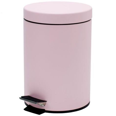 Pink Retro Step Bin 3L Pink Office Supplies, Room Wishlist, Pink Room Decor, Pink Office, Girly Room, Pink Retro, Cute Room Ideas, Girl Bedroom Decor