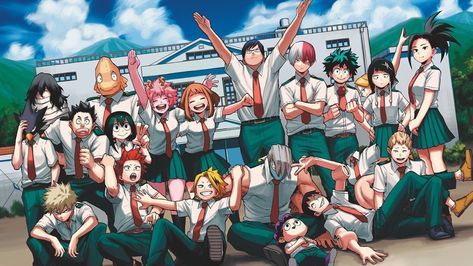 deep the halls on Twitter: "“you lose a point if … “ my hero academia edition!… " Class Photo, Iphone Wallpaper Landscape, Animes To Watch, Cute Laptop Wallpaper, Academia Wallpaper, Class 1 A, Computer Backgrounds, Hero Wallpaper, Arte Inspo