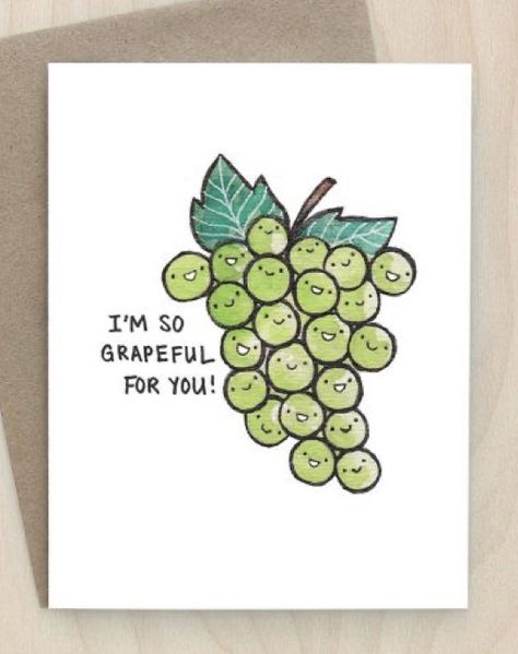 Punny Cards, Creative Birthday Cards, Lunch Notes, Birthday Card Drawing, Cute Puns, Pun Card, Bday Cards, Card Inspo, Card Drawing