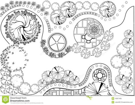 Garden Plan Black And White Royalty Free Stock Photo - Image: 18997485 Trees Rendering, Plan Black, Planning Garden, Landscape Design Drawings, Landscape Architecture Drawing, Tree Plan, Backyard Plan, Garden Plan, Garden Illustration