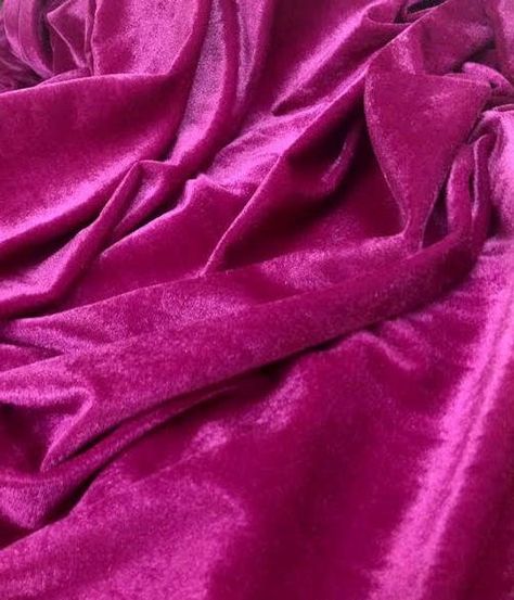 Fuchsia Pink Velvet Fabric, Bright Pink Velvet Fabric By The Yard Magenta Aesthetic, Estilo Kitsch, Pink Velvet Fabric, Velvet Decor, Dark Magenta, Summer Color Palette, Grey Paint, Color Palette Bright, 60s Retro