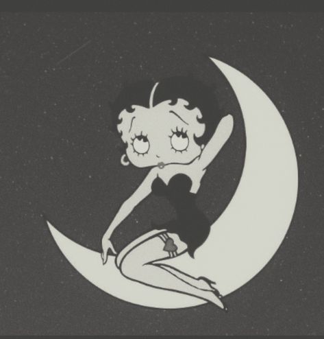 Betty Boop Wallpapers Vintage, Pfp Alt, Romantic Goth Art, Betty Boop Wallpapers Iphone, Betty Boop Widget, Betty Boop Pfp, Y2k Wallpaper Betty Boop, Betty Boop Aesthetic, Betty Boop Black And White Wallpaper