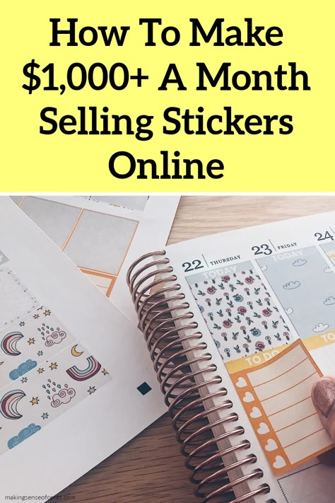 Sell Stickers, Selling Stickers, Starting An Etsy Business, Create A Sticker, Make Stickers, Buy Stickers, How To Make Stickers, Sticker Maker, Unique Sticker