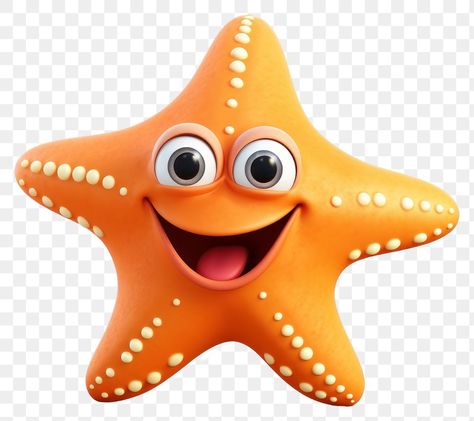 Cartoon Fish, 3d Cartoon, Starfish, Cartoon Characters, White Background, Fish, Make It Yourself, Quick Saves