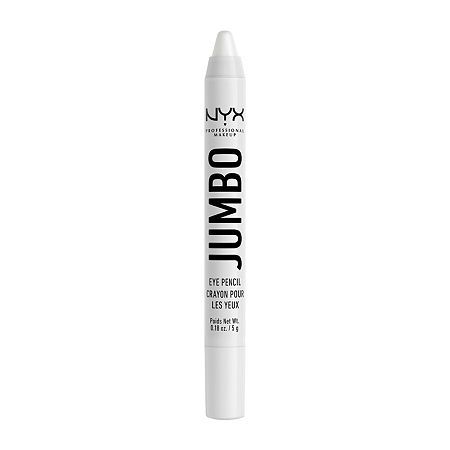 NYX Professional Makeup Jumbo Eye Pencil combines an eyeshadow and eyeliner all-in-one! This longwear liner features a creamy formula in many blendable shades.Benefits:- Sharpenable multi-use eye crayon can be used as an eyeliner, eyeshadow, eyeshadow primer or highlight- Features a creamy formula that glides on smoothly like silk and is easy to blend- Formula lasts all day & does not crease or dry out- Available in an astounding array of shades that work both day and night for any eye look- Jumbo White Eyeliner, Nyx White Jumbo Eye Pencil, White Highlighter Makeup, Nyx Eye Pencil, White Eyeshadow Makeup, White Eye Pencil, Nyx Eyeliner, White Eyeliner Makeup, Eyeshadow And Eyeliner