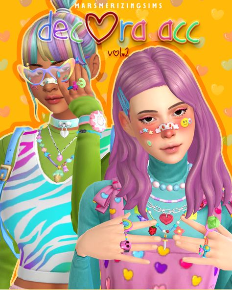 sims 4 / ts4 / accessories / decora sims Sims 4 Harajuku Cc Maxis Match, Sims 4 Stickers Cc, Sims 4 Cc Face Stickers, Pastel Goth Sims 4, Sims 4 Face Stickers, Sims 4 Kawaii Accessories, Rainbow Sims 4 Cc, Clowncore Sims 4 Cc, Sims 4 Cc Rave Clothes