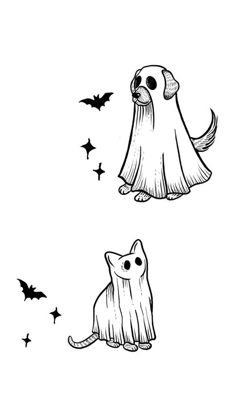 Dog Ghost, Penguin Tattoo, Ghost Tattoo, Ghost Dog, Halloween Tattoos, Dog Tattoo, Cute Penguins, Creative Tattoos, Flash Tattoo