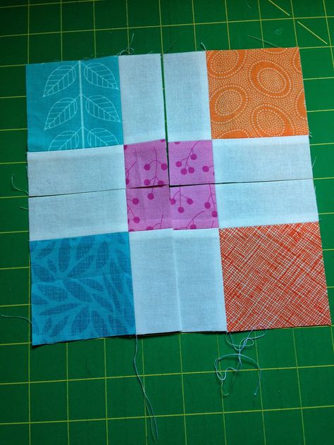 Scrappy Disappearing Nine Patch, Four Patch Quilt Ideas, Nine Patch Quilt Patterns Ideas, Nine Patch Quilt Patterns, Patch Quilt Patterns, Disappearing Four Patch, Disappearing Blocks, 4 Patch Quilt, Disappearing 9 Patch