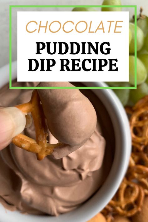 Dessert Dips Without Cream Cheese, Chocolate Pudding Fluff, Cool Whip And Pudding Desserts, Cool Whip Recipes Easy, Chocolate Pudding Dip, Dip With Pretzels, Cool Whip Fruit Dip, Chocolate Cool Whip, Pudding Dip