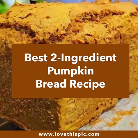 Best 2-Ingredient Pumpkin Bread Recipe 2 Ingredient Pumpkin Bread, Perfect Chicken Breast, Eclair Cake Recipes, Chocolate Eclair Cake, Eclair Cake, Pumpkin Bread Recipe, Autumn Look, 2 Ingredient, The Chef