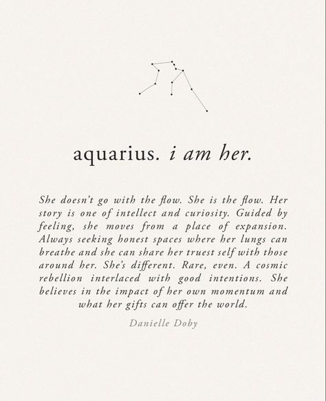 Book: I Am Her Tribe by Danielle Doby. IG: @danielledoby Danielle Doby, Aquarius Personality, I Am Her, Aquarius Aesthetic, Aquarius Life, Aquarius Truths, Aquarius Quotes, Aquarius Sign, Aquarius Woman