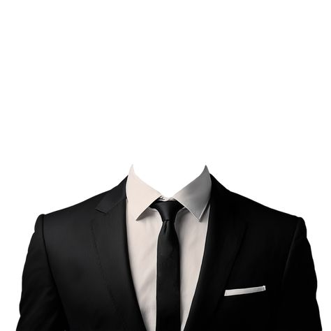 Black Formal Attire For Men, Jas Png, Black Suit Bow Tie, Formal 2x2 Id Picture, Suit Template, Suit Png, Black Blazer Men, International Men's Day, Formal Attire For Men