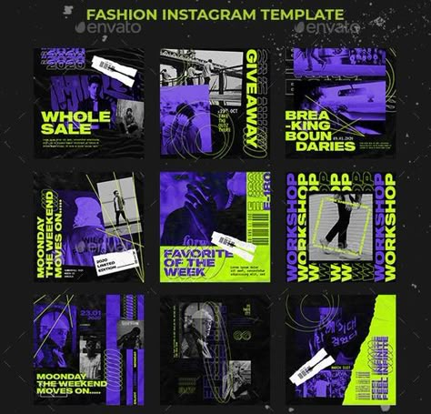 Instagram Fashion Post Ideas, Streetwear Marketing, Animated Stories, Desain Buklet, Graphisches Design, Instagram Template Design, Cover Art Design, Social Media Design Inspiration, Free Instagram