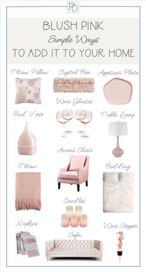 Apartment Decorating Pink, Pink Bedroom Accessories, Blush Pink Bedroom, Blush Decor, Home Decor Neutral, Pink Inspiration, Pink Office, Apartment Goals, Funky Home Decor