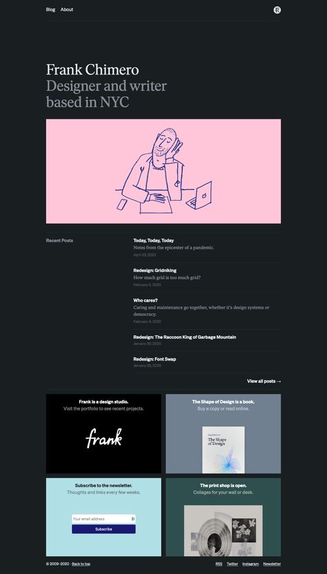 Frank Chimero landing page design inspiration - Lapa Ninja Frank Chimero, Coding Projects, Landing Page Inspiration, Landing Page Design Inspiration, Pages Design, Beautiful Websites, Building A Brand, Visiting Nyc, Design Mood Board