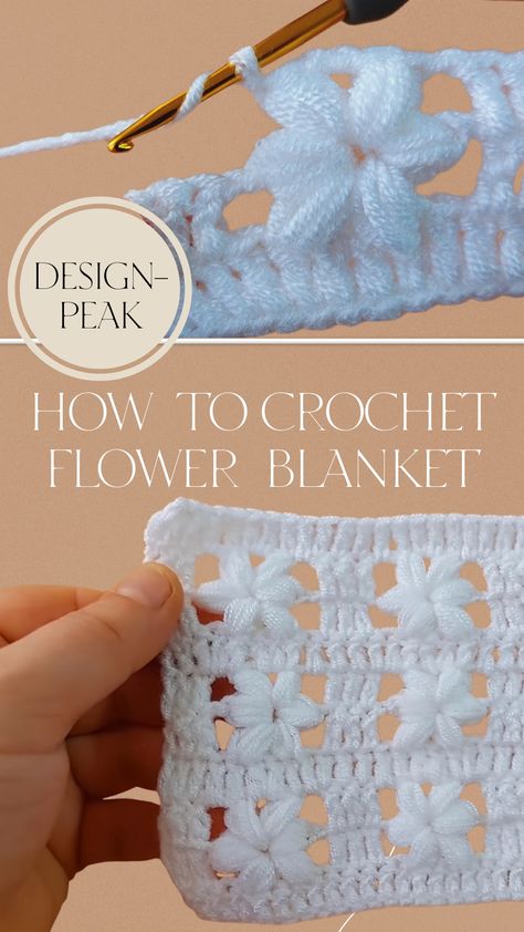 Crochet Flowers Into Blanket Flower Crochet Border, Crochet Stitches Free Pattern, Crochet Boat, Border Patterns, Crochet Flower Blanket, Crochet Border, Afghans Crochet, Crocheting Ideas, Crochet Blanket Designs