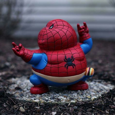 Fat Spiderman, Crazy Stuff, Bear Art, Art Toy, Cool Artwork, X Men, Aliens, Marvel Dc, Action Figure