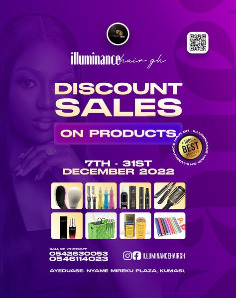 ILLUMINACE HAIR GH An ongoing discount sales on hair products by @illuminancehairgh 🔥 Lemme know what you think about this artwork. 💯 @rbj_creative_studio #adobe #accra #accraghana #premiere #photoshoot #photoshop #illustrator #logodesinger #logotype #logoroom #mrbeast #zhc #gawx #petermckinnon #mkbhd #pewdiepie #ghanaianwedding #ghanafoods #graduation #graphicsdesigner #kumasievents #canon #nikon #naijaweddings #ghanafoods #zylofon #utv #alienware #hp Instagram Graphic Design, Sales Flyer, Graphic Design Flyer, Flyer Design Inspiration, Graphic Design Ads, Flyer And Poster Design, Instagram Graphic, Creative Flyers, Valentines Design