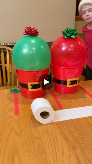 Christmas Table Games Families, Toilet Paper Derby Game, Christmas Balloon Game, Christmas Games To Win Prizes, Fun Xmas Party Games, Gift Game Ideas, Games To Play At Christmas With Family, Minute To Win It Christmas Games, Christmas Games For Large Groups