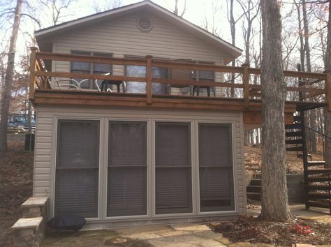 Room Under Deck, Basement Addition, Second Story Porch, Patio Under Decks, Deck Addition, Second Story Deck, Under Deck, Add A Room, Sunroom Addition