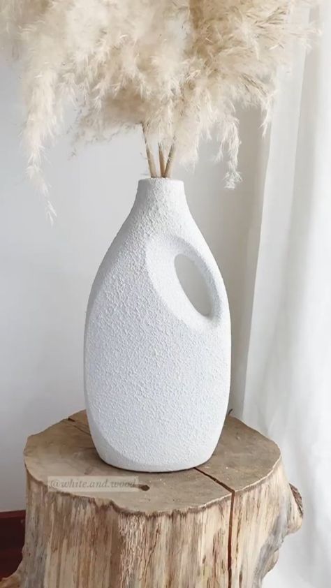 Coastal House Decor, Twine Crafts, Pot Vase, Diy Pots, Interior Wall Design, Jar Vase, Home Entrance Decor, Diy Vase, Papel Mache