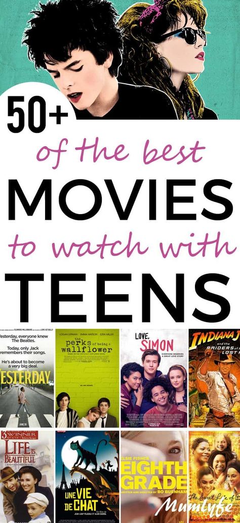 50+of the best movies to watch with your teens - Mumlyfe #netflix #action #movie #movies #hulu #towatch #moviestowatch #lifewithliana #withliana #blog #movies #classicmovies #moviestemplate #movies #watchlist #watch #list #teen #love #drama. Find out more here 👉 https://www.theworldaccordingtome.org/1852724_top-must-see-movies-of-2024-your-ultimate-watchlist-kids-adults/?381 List Of Movies To Watch, Teen Romance Movies, Teenage Movie, Best Movies To Watch, Best Teen Movies, Top Movies To Watch, Movie Lists, Movies For Free, Netflix Movies To Watch