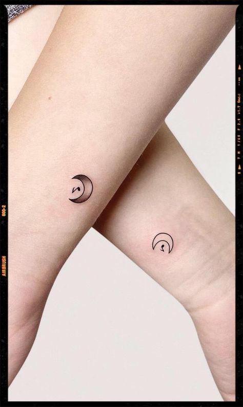 Moon Music Tattoo, Music And Moon Tattoo, Matching Music Note Tattoos, Couples Moon Tattoo, Matching Music Tattoos Friends, Moon And Music Tattoo, Couple Tattoos Music, Music Couple Tattoos, Matching Tattoos Music