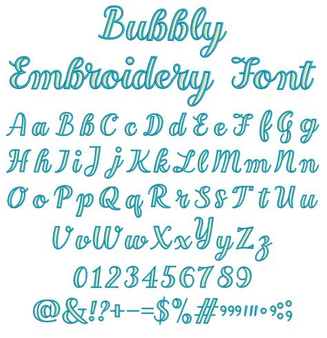 Machine embroidery font for your collection. Perfect for customizing all of your design projects! Machine Embroidery fonts available for instant download at designsbyjuju.com Sign Lettering Fonts, Letter Stencils Printables, Calligraphy Letters Alphabet, Bubble Letter Fonts, Fonts Handwriting Alphabet, Graffiti Lettering Fonts, Alphabet Fonts, Tattoo Lettering Fonts, Hand Lettering Art