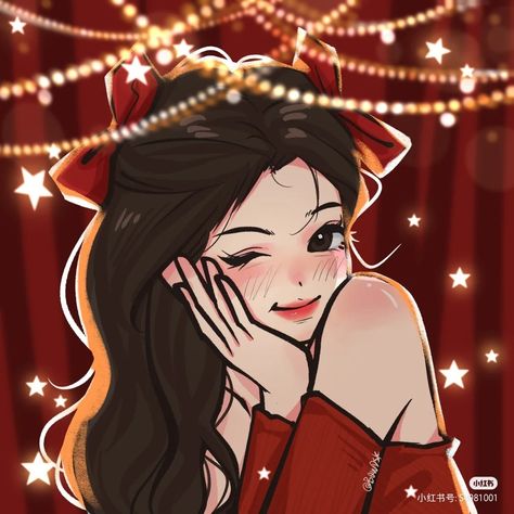 Christmas Anime Pfp Girly, Christmas Pfp Drawing, Avatar Aesthetic Icon, Christmas Profile Pics Aesthetic, New Year Profile Picture, Christmas Girl Pfp, Christmas Profile Pics, Cute Christmas Pfp, Christmas Avatar