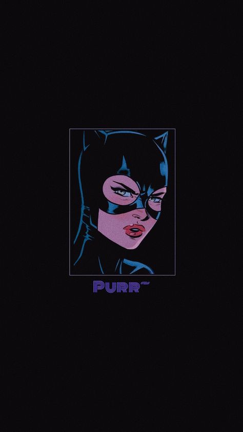 Catwoman Wallpaper Aesthetic, Catwoman Aesthetic Wallpaper, Catwoman Wallpaper Iphone, Catwoman Lockscreen, Catwoman Comic Wallpaper, Cat Woman Wallpaper, Pinup Wallpaper, Catwoman Illustration, Catgirl Aesthetic