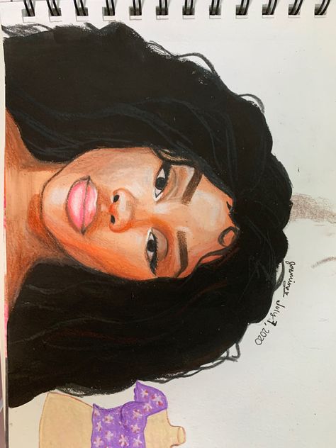 Sza Singer Drawing Easy, Sza Drawing Sketch Easy, Sza Artist Drawing, Sza Singer Drawing, Sza Fanart, Celebrity Reference, Drawing Celebrities, Tote Bag Ideas, Color Drawing Art