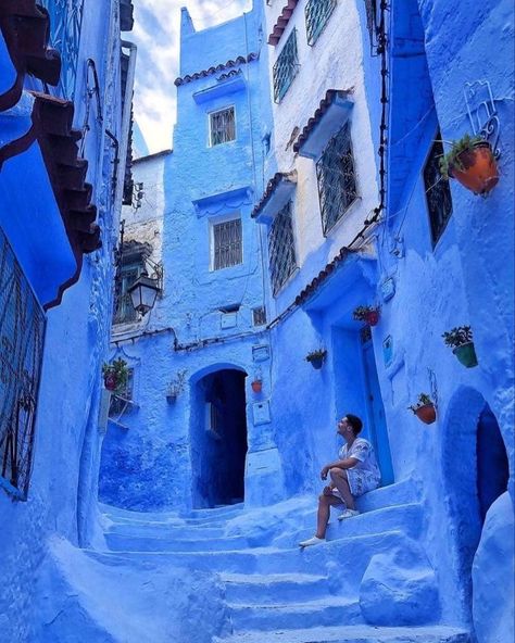 Blue City Morocco, Morocco Photography, Morocco Aesthetic, Chefchaouen Morocco, Moroccan Aesthetic, Unusual Buildings, One Day Trip, Morocco Travel, Classic Architecture