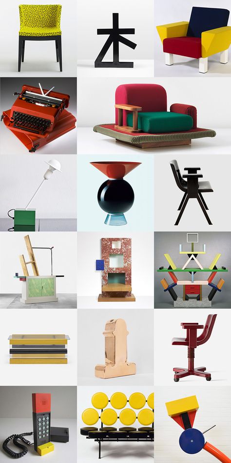 Ettore Sottsass – ARTPIL Memphis Design Interior, Memphis Group, Vitra Design Museum, Vitra Design, Memphis Design, Sculptural Object, Salou, Piet Mondrian, Furniture Designs