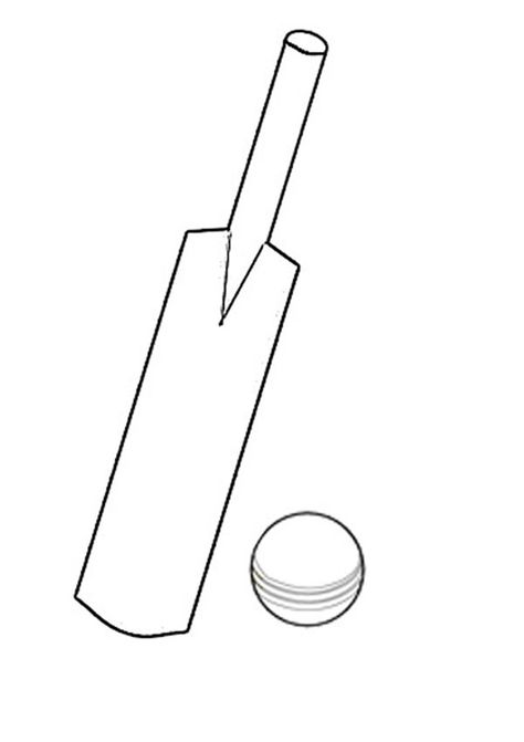 Cricket Bat And Ball Drawing, Cricket Bat And Ball, Cricket Bat Ball, Cricket Ball Tattoo, Cricket Drawing Sport, Bat Ball Drawing, Bat Ball, Bat And Ball, Cricket Bat Drawing