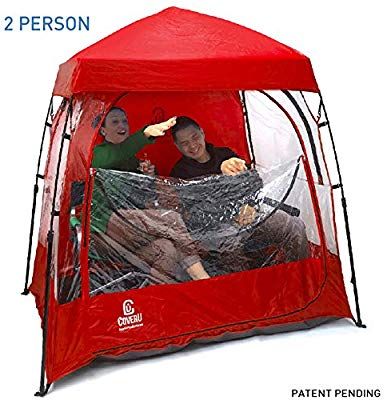 Amazon.com : EasyGoProducts CoverU Sports Shelter - 2 Person Weather Tent Pod (RED) - Patents Pending : Sports & Outdoors Pod Bed, Sports Tent, Glam Camping, Shelter Tent, Canopy Shelter, Sports Toys, Snow Sports, Vintage Glam, Football Mom