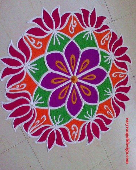 Rangoli Designs Latest Unique Easy, Rangoli Designs Latest Unique, Designs Rangoli, Indian Rangoli Designs, Easy Rangoli Design, Simple Rangoli Designs, Easy Rangoli Designs Videos, Very Easy Rangoli Designs, Rangoli Designs Photos