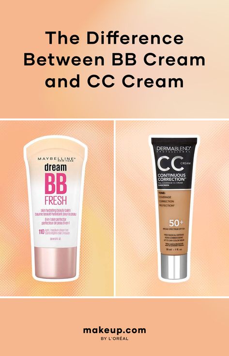 Difference between BB cream and CC cream Best Cc Cream For Over 40, Cc Cream Makeup Look, Bb Cream Makeup Look, Bb Cream Before And After, Nyx Bb Cream, Cc Cream For Oily Skin, Cream Makeup Products, Drugstore Bb Cream, Best Bb Cream