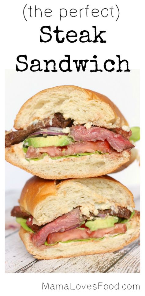 Mayonnaise Steak, Onion Steak, Marinade Flank Steak, Steak Sandwich Recipes, Steak Marinade Recipes, The Perfect Steak, Recipe Lunch, Butter Lettuce, Cold Sandwiches