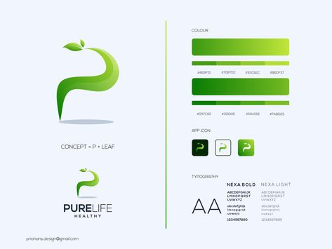 PURE LIFE LOGO by Prio Hans Herb Logo, Pure Life, Color Design Inspiration, Life Logo, Learning Design, Design Concepts, Logo Inspiration, One Color, Global Community