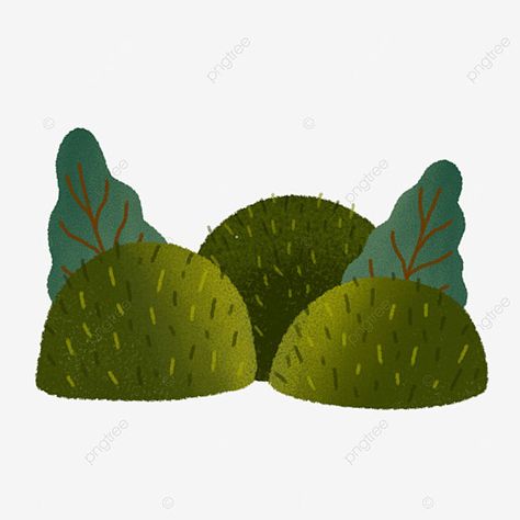 Bush Illustration Drawings, Drawing Bushes, Bushes Illustration, Bush Illustration, Bush Drawing, Green Bushes, Leave Art, Green Bin, Bush Plant