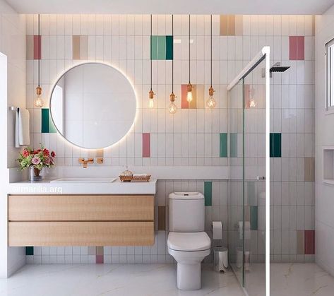 Bathroom Color Schemes, Bathroom Color, 아파트 인테리어, Bathroom Renos, House Bathroom, Kids' Bathroom, Beautiful Bathrooms, Modern Bathroom Design, Bathroom Makeover