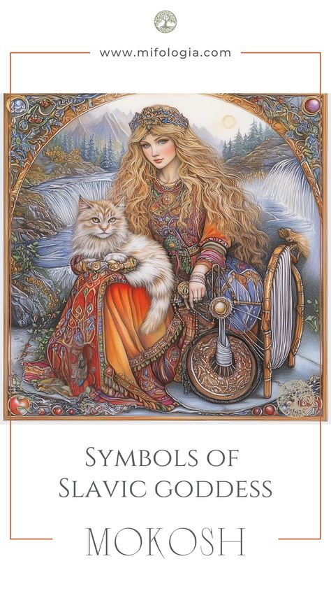 Step into the enchanted world of Slavic Goddess Mokosh, known as Мокошь and Макоша, where cats and yarn hold profound symbolic power. Discover how these symbols weave together the threads of fate and protection in Slavic mythology. 

#SlavicGoddessMokosh #Мокошь #Макоша #GoddessSymbols #SacredCat #YarnMystery #SlavicMythology #AncientSymbols #DivineFeminine #WeaverOfFate #ExploreMythology #MysticalJourney #MokoshSecrets #MythicalSymbols #SlavicCulture Mokosh Goddess, Threads Of Fate, Slavic Goddess, Goddess Of Fertility, Mystical Symbols, Female Deity, Goddess Symbols, Slavic Mythology, Slavic Folklore