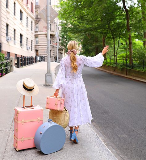 How To Stay Productive While Traveling Summer Travel Style, Red Bathroom Decor, Blair Eadie, Atlantic Pacific, Spring Hats, Fashion Sites, Chic Accessories, Floral Dress Summer, Summer Floral