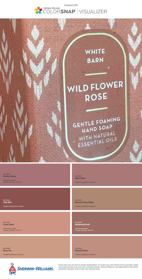 Valspar Forest Trail, Vintage Rose Paint Color, Warm Pink Paint Colors, Dutch Colonial Interior, Witch Living Room, Rose Paint Color, Woman House, Southwest Modern, Rose Bedroom