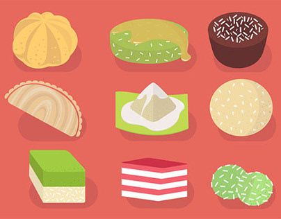 Illustration for Malaysian Traditional Foods. This Kuih is served during breakfast or tea time. Diy Shrink Plastic Jewelry, Indian Illustration, Fruits Drawing, Logo Design Inspiration Creative, Food Illustration Art, Cute Food Art, Malaysian Food, Tea Time Snacks, Food Stickers