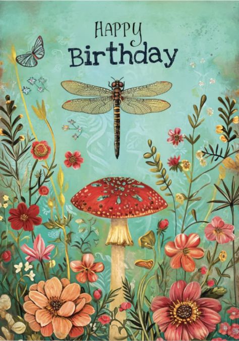 Happy Birthday Whimsical, Happy Birthday Nature, Happy Birthday Hippie, Cool Happy Birthday Images, Happy Birthday Wishes For A Friend, Happy Birthday Wishes Pics, Happy Birthday Illustration, Happy Birthday Wishes Messages, Birthday Wishes Pics