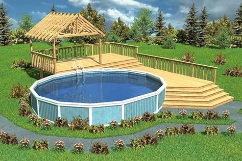 Deck Blueprints, Decks Around Pools, Above Ground Pool Deck, Pool Deck Plans, Best Above Ground Pool, Swimming Pool Decks, Outdoor Pool Area, Above Ground Pools, Above Ground Pool Landscaping